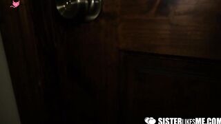 SisterLikesMe.com - Cute stepsis sucks dick before a deep and rough hammering