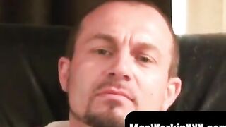 Hairiest Older Guy Jerks Off & Explosive Jizzy Orgasm