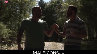 Anal Play With Beefcake Hunks" or "Horned Up For Anal Action", both are suitable to describe this gay porn scene featuring hotties like Troy Accolla & Darius Ferdynand in male-