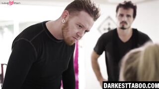 Young babe pussy and ass invaded by robbers