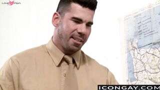 Horny captain Billy rams his dick on Colt tight hole