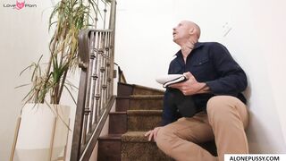 booty plug buddy gets sneaky stepdad dick
