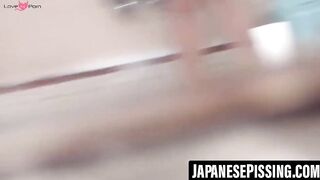 Hidden voyeur cam captures Japanese cutie's pee break