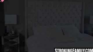 Kasey Miller blows cock while stepmom watches