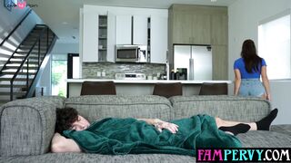 Big tits teen stepsis ride stepbros cock