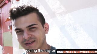 SayUncleNetwork.com - Straight Latino cums hard while barebacked deep and raw in POV