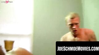 Eric splits Joeâs hole with rough bareback jackhammer thrusts