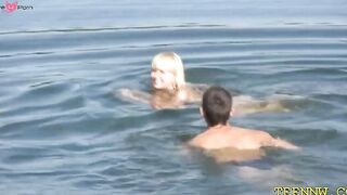 TeenyDevil - Young Bombshell Gets Fucked Outside in Public by Huge Dick