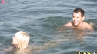 TeenyDevil - Young Bombshell Gets Fucked Outside in Public by Huge Dick