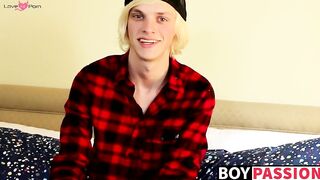 Thick twink cock ends up getting attention after interview