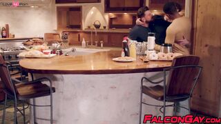Hunky Sean Xavier fucks Heath Halos hole while Hazel eats his dick