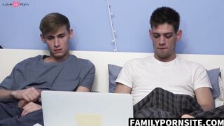 FamilyPornSite.com - Me and Oliver Star join stepdad for threesome