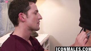 Robert Axel sucks Lance Hardâs thick uncut dick