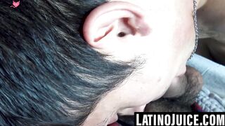 Wealthy man pays a straight Latino for deep throat service