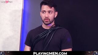 PlayingMen.com - Sexy Robbie Rojo's hardcore anal fucking by a classy and dominant su