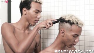 Black Twunk's Hair Cut & Jerk Off Session - Hot Young Thug