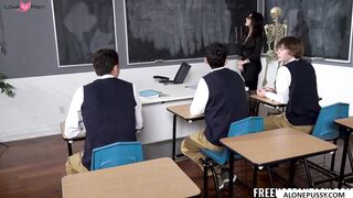 Italian Teacher's Lesson in Pleasure - MILF Fucks Student to Pass Exam