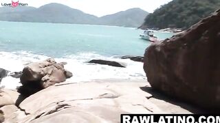 Three Latino Studs Bareback Outdoor Orgy