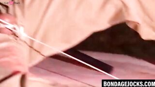 Bondaged BDSM Domination - Ball-Tied Submissive Guy Fucked Hard By Dominatrix