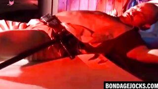 Bondaged BDSM Domination - Ball-Tied Submissive Guy Fucked Hard By Dominatrix