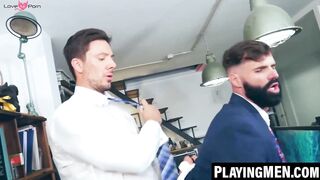 Hairy Suited Ass Fucked By Hunk With Big Dick