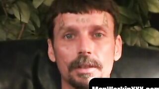 MATURE STUD GETS HIS DICK STRIPPED AND JERKS OFF TO AMAZING ORGASM