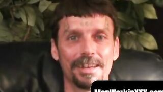 MATURE STUD GETS HIS DICK STRIPPED AND JERKS OFF TO AMAZING ORGASM