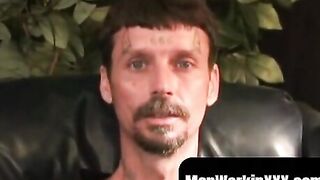 MATURE STUD GETS HIS DICK STRIPPED AND JERKS OFF TO AMAZING ORGASM