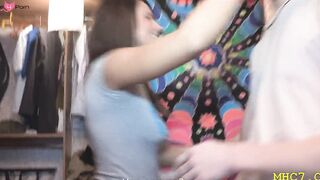 Perfectly Curvy Babe Zoe Taylor Sucks Off Her Man's Big Hardcock - POV Blowjob