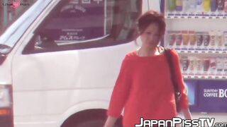 Japanese Babe Faces Peeing Challenge in Public