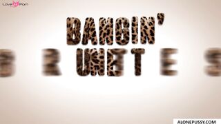 Brunette Babe Triple Threat - Three Way Romance with Older Man