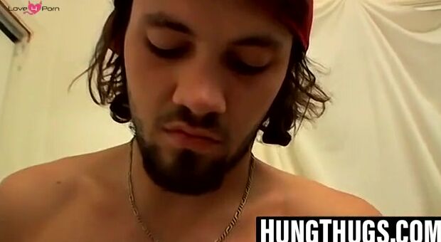 Straight Guy Stroking His Thick Dick For The Camera