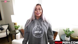Busty Milf Bambi Blake Sucks Step-Son's Dick & Beg For Job Referal - POV