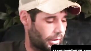 Ink-Stained Hunk Jerking Off And Shooting A Massive Load