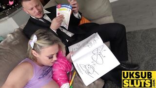 UK Sub Slut's Rough Domination Session With Skilled Master