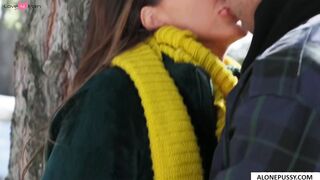 Snow Banger #2 - Hot Blonde Teen Fucked Hard By Older Man