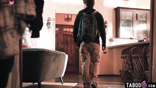 Step-Mom's Share Their Stepson In A Wild Threesome