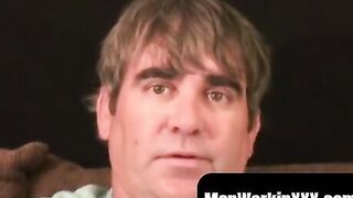 Men Work It Out! Big Dick Stud Fucks Himself To Orgasm After Intimate Interview