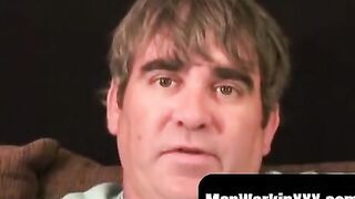 Men Work It Out! Big Dick Stud Fucks Himself To Orgasm After Intimate Interview