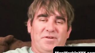Men Work It Out! Big Dick Stud Fucks Himself To Orgasm After Intimate Interview