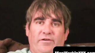 Men Work It Out! Big Dick Stud Fucks Himself To Orgasm After Intimate Interview