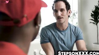 Three's A Charm - Daddy Bear & Step-Son Threesome Raw Fucking Action!