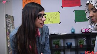 Arab Babe Jerks Off Two Big Dicks - Erotic Handjob POV