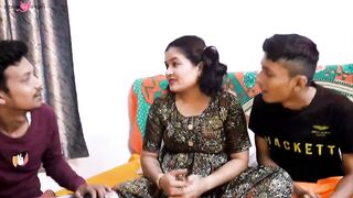 Three's Company - Step-Sister Loves Her New Stepsiblings Threesome Experience