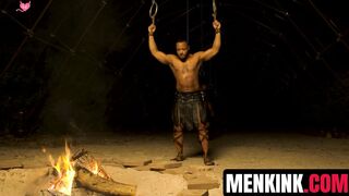 Black Hunk Edges White Guy in Intense BDSM Scene
