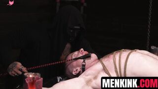 Bald Dominant Gunner Stones Submissive Slave Training - Extreme Bondage & Fisting