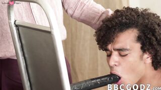 Black Bareback Threesome - Gay Sex Toys Playtime Turns Intense
