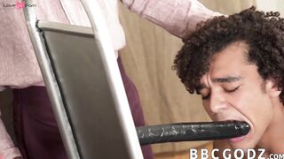 Black Bareback Threesome - Gay Sex Toys Playtime Turns Intense