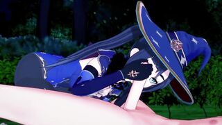 Genshin Impact - Sex with the Magic Astronomer Mona (Real