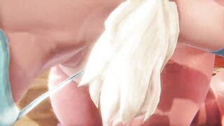 Futa - Tangled Rapunzel gets creampied by Frozen Elsa -